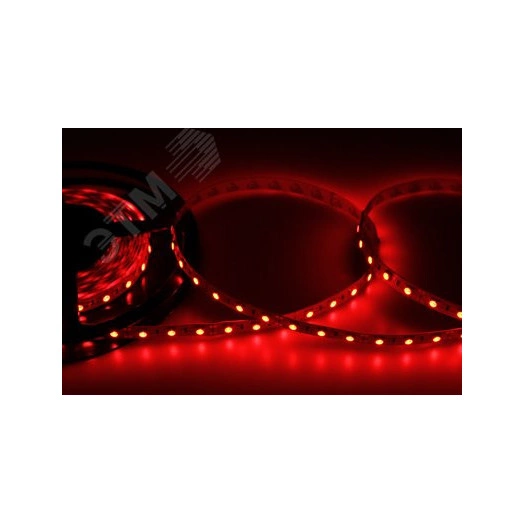 LED лента открытая, 10 мм, IP23, SMD 5050, 60 LED/m, 12 V, цвет свечения красный