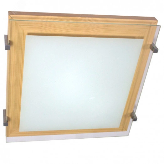 Светильник Полесье 400х400 НПБ 09-3х40-003 М97 белый корпус сосна держатель хром ИУ