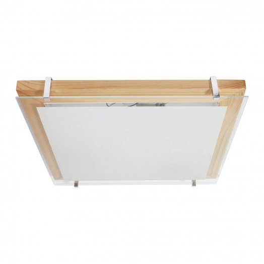 Светильник Полесье 400х400 НПБ 09-3х40-003 М97 белый корпус сосна держатель хром ИУ