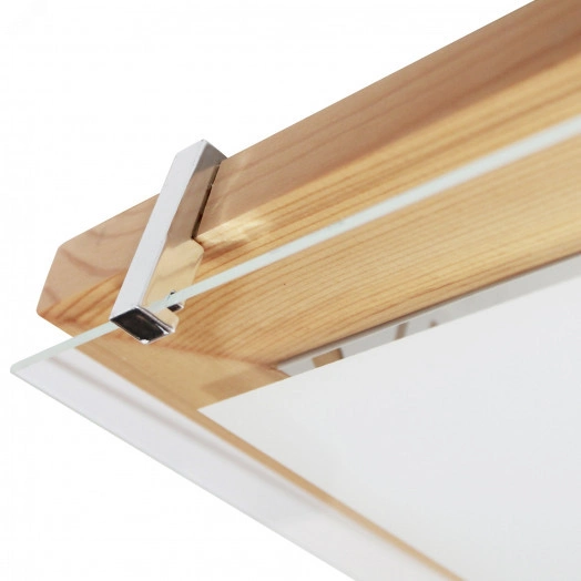 Светильник Полесье 400х400 НПБ 09-3х40-003 М97 белый корпус сосна держатель хром ИУ