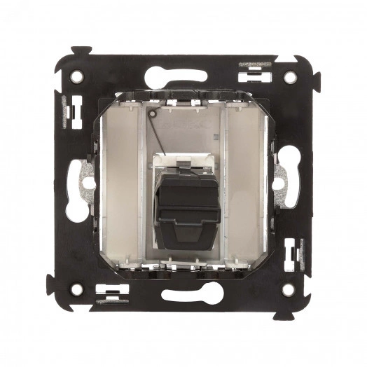 Avanti USB 2.0 розетка одинарная в стену, тип А-А, Закаленная сталь