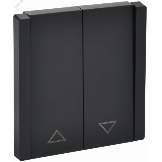 FORTE&PIANO Выключатель жалюзи 10А FP111 черный IEK