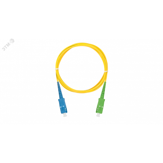 Шнур оптический переходной SM 9/125 OS2 SC/UPC-SC/APC одинарный LSZH 2мм
