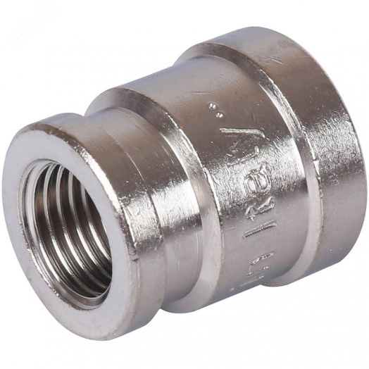 Муфта ВВ переходная никелированная 3/8X1/4