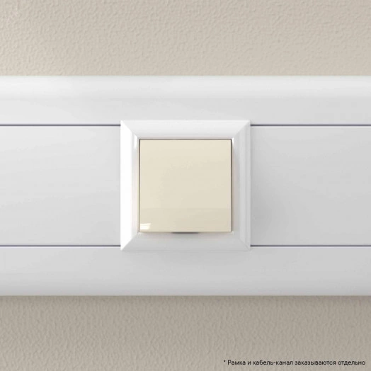 Avanti Вывод кабеля модульный , Ванильная дымка, 2 модуля