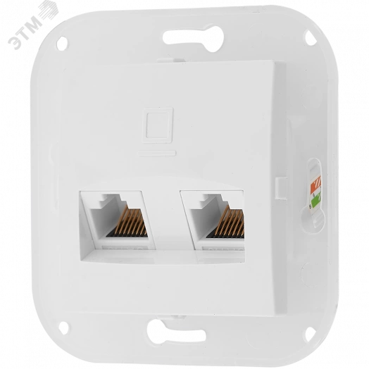 Беларусь Розетка двухместная узел компьютерная в рамку