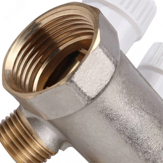 Коллектор распределительный 1', 4 отвода 1/2'