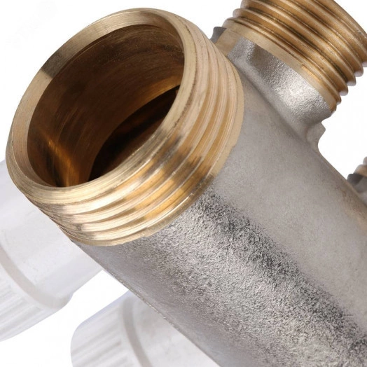 Коллектор распределительный 1', 4 отвода 1/2'