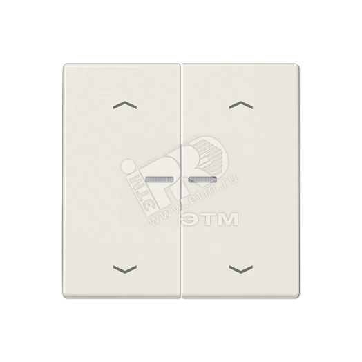 Клавиши для сдвоенной кнопки BCU  белые