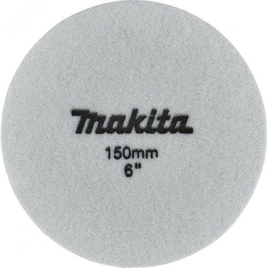 Насадка полировальная из поролона 150 мм (волнистая, черная, липучка)