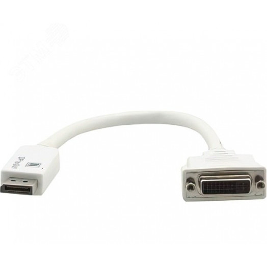 Кабель-переходник DisplayPort M на DVI F, 0.3 м., белый