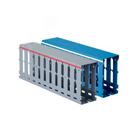 Короб перфорированный серый RL12 25x30