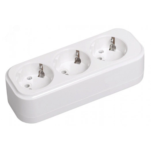 Розетка переносная разборная К03 3 места CLASSIC