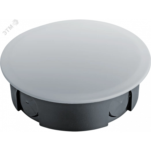 Коробка NSS-DB-SW-93-30-BL распаячная скрытого монтажа для твердых стен с крышкой черная d93х30