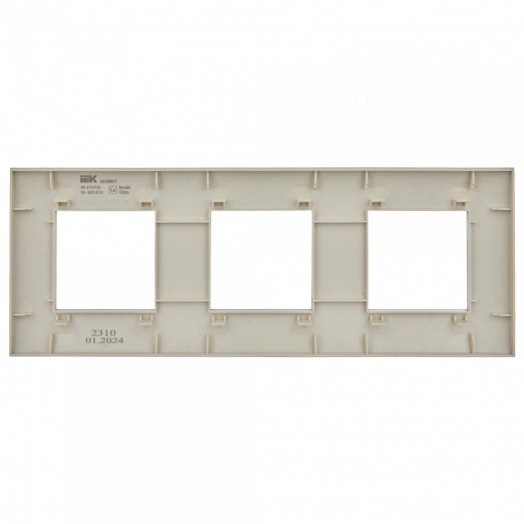 SKANDY Рамка 3-местная SK-F01B бежевый IEK