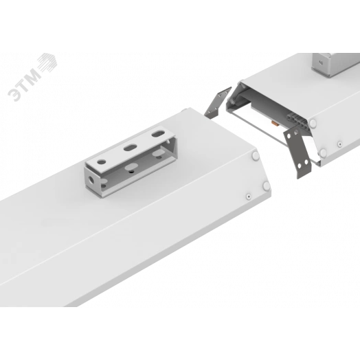 Светодиодный светильник Supermarket 1500*145*50мм 35 Вт 5000К IP40 с призматическим рассеивателем аварийный автономный постоянного действия