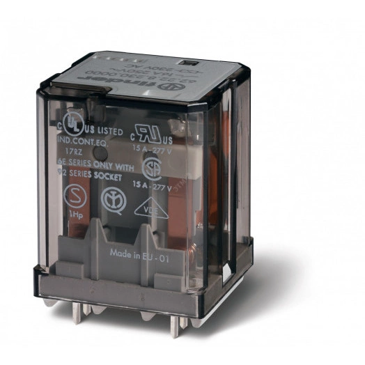 Реле силовое электромеханическое, монтаж на печатную плату, 3NO 16A, контакты AgCdO (зазор 3 мм), катушка 12В AC, степень защиты RTI, опции: нет