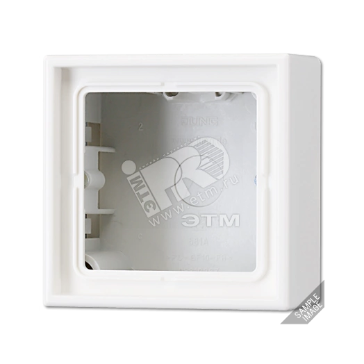 Коробка 2 поста накладная светло-серая