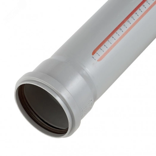 Труба канализационная 75 х 250 мм НТЕМ однораструбная, серая