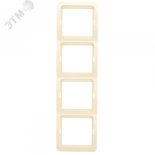 Лондон Рамка 4 поста вертикальная бежевая