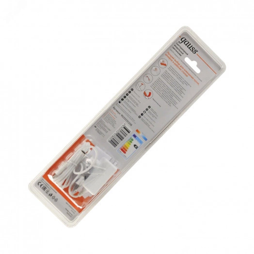 Светильник модульный линейный сенсорный 6 Вт 400 Лм 4000К 300х30х11 мм IP20 модель D работает от движения рукой Modul Gauss