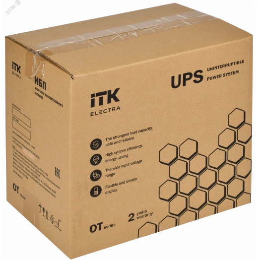 Источник бесперебойного питания Online 1000 ВА/1000 Вт, однофазный с LCD дисплеем дисплеем 36VDC без АКБ