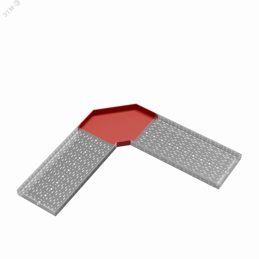 Угол горизонтальный 90 гр. 80х500 мм ПЛЮС INOX304