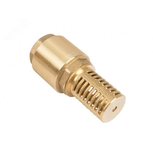 Обратный клапан 1' с сеткой (сетка-латунь, толк.-латунь)