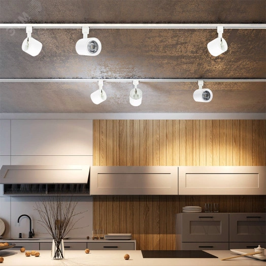 Светильник светодиодный трековый на шинопровод ДПО-10w 3000K 24° белый Jazzway