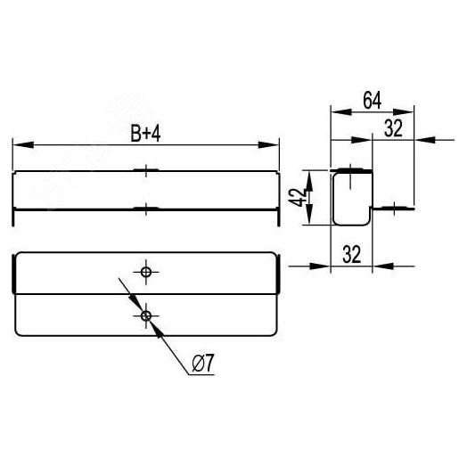 Переходник  Н 100-Н 50 основание 300 мм горячеоцинкованный