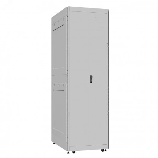 Шкаф серверный 42U 800х1000 передняя дверь: одностворчатая перфорированная IP20. задняя дверь: двустворчатая глухой металл IP51. боковые панели: глухой металл. цвет: серый RAL7035 