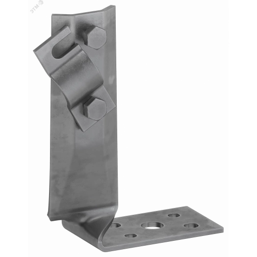 Держатель проводника круглого 6-10мм винтовой угловой скрытый h=70мм оцинкованная сталь TD IEK