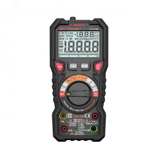 Мультиметр цифровой KT 118E серия PROLINE