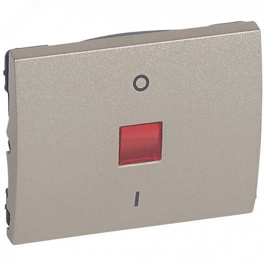 Galea Life Клавиша для выключателя 2п с индикацией титан