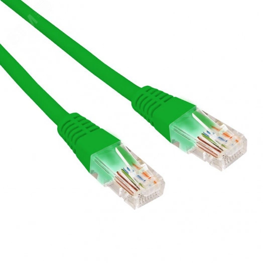 Патч-корд U/UTP, CAT 5e, RJ45-RJ45, 26AWG, LSZH, зеленый, 1,5м,