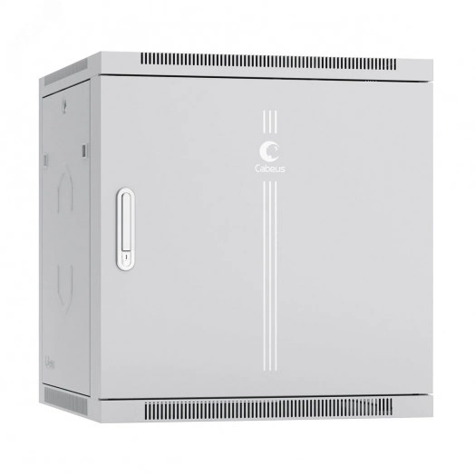 Шкаф телекоммуникационный настенный разобранный 19дюйм 12U 600x450x635mm (ШхГхВ) дверь металл, цвет серый (RAL 7035)