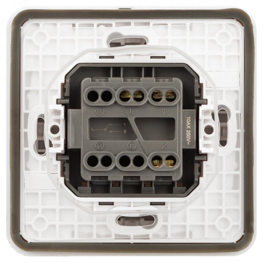 Переключатель ЭРА Эксперт 11-1523-01 IP55,        10АХ-250В, СУ, белый