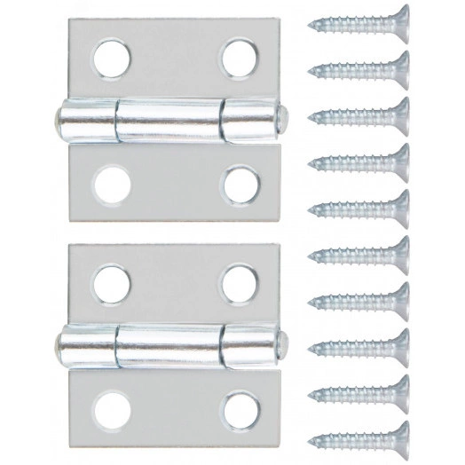 Петли универсальные, набор 2 шт., цинк 25 х 24 мм