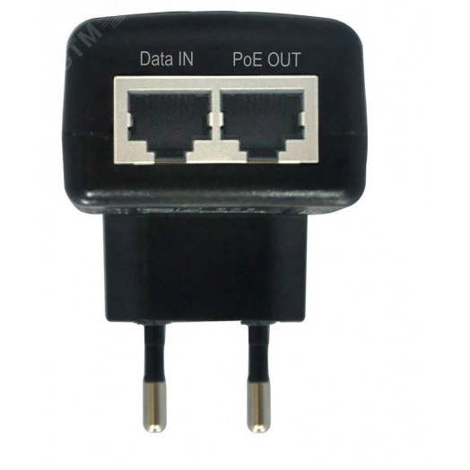 Инжектор PoE 1хRJ45 10/100 Мб/с, 802.3af, до 15.4 Вт, AC 220В, DC 48В