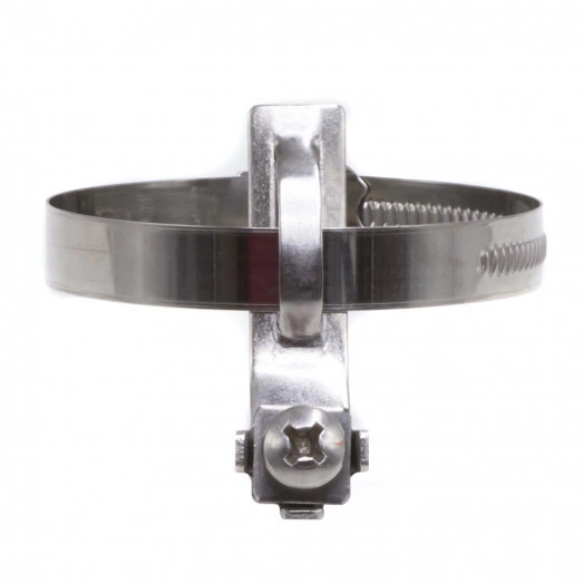 Хомут для заземления металлорукава и жестких труб 50-70 мм, нержавеющая сталь