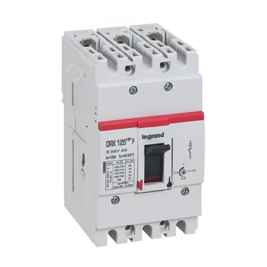 Автоматический выключатель DRX 125 HP TM Рег 3П 20A 36кА