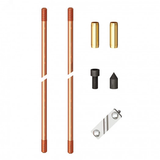 Комплект вертикального заземлителя 3м D14.2мм     омеднённая сталь