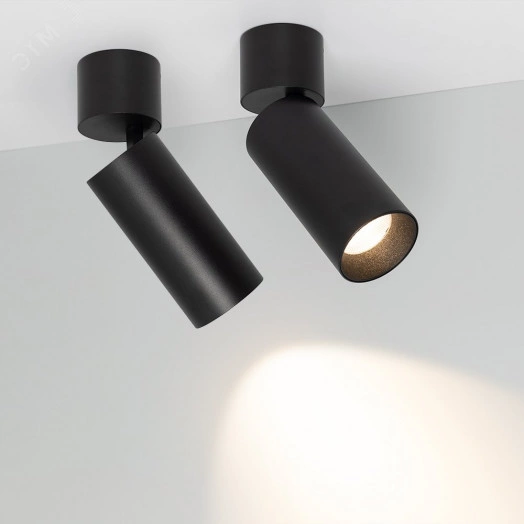 Светильник SP-POLO-SURFACE-FLAP-R65-8W Warm3000 (BK-BK, 40 deg) (ARL, IP20 Металл, 3 года)