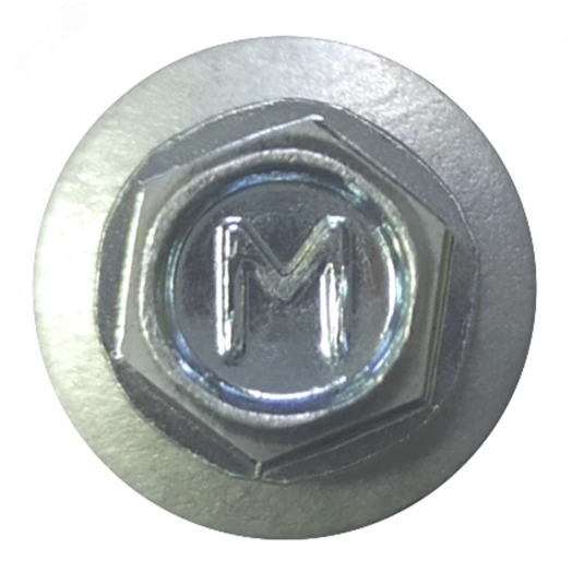 Саморез кровельный 4.8х35 сверло №1 шайба d=14мм с EPDM прокладкой оцинкованный