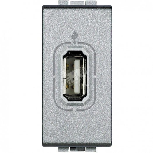 LivingLight Разъем USB алюминий