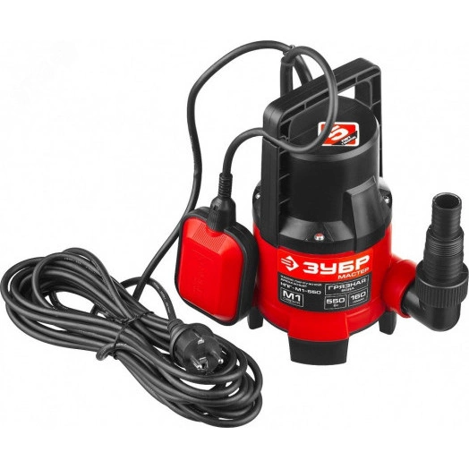 Насос дренажный для грязной воды НПГ-М1-550 ЗУБР, 550 Вт