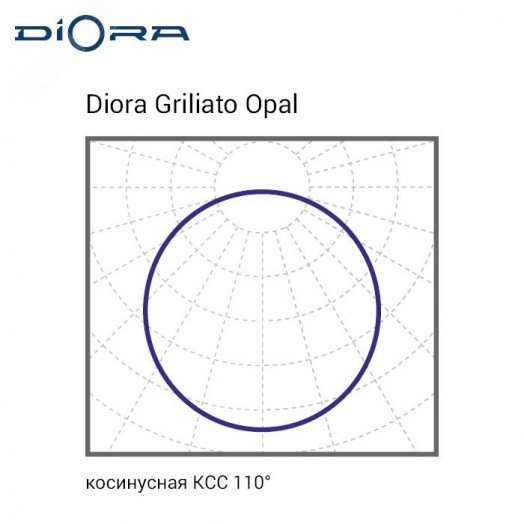 Светодиодный светильник Diora Griliato SE 20/2400 opal 6K DL