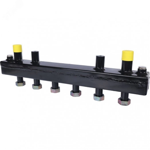 Коллектор распределительный стальной 3 отопительных контура с гидравлическим разделителем DN20