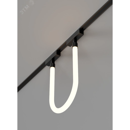 Светильник светодиодный трековый подвесной Flex Tube Opal L500 для магнитной системы Galakti 244x26x315 мм 8 Вт 3000 K 360 град CRI>95 черный
