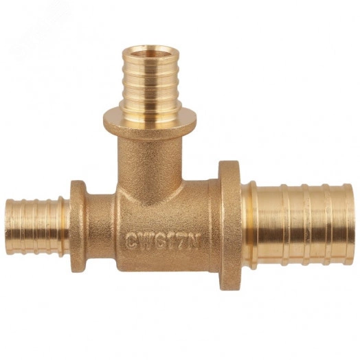 Тройник переходной аксиальный латунный 40x20x40